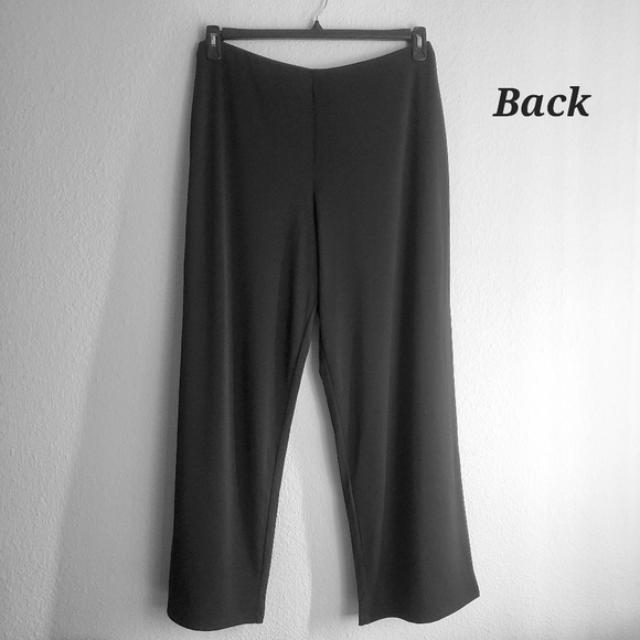 Joan Vass Wide Straight Leg Slacks - Picture 2 of 5